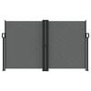 vidaXL Copertină laterală retractabilă, antracit, 140x1200 cm