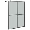 vidaXL Paravan duș walk-in, 140x195 cm, sticlă securizată &icirc;nchis