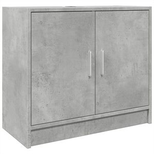 vidaXL Dulap de chiuvetă, gri beton, 63x29x55 cm, lemn prelucrat
