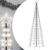 vidaXL Pom de Crăciun LED cu țepi 570 LED-uri Alb Rece 300 cm