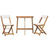 vidaXL Set bistro 3 pcs Maro lemn masiv de acacia