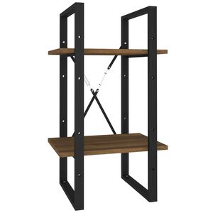 vidaXL Bibliotecă cu 2 niveluri stejar maro 40x30x70 cm lemn compozit
