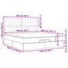 vidaXL Cadru de pat otoman cu saltea crem 160x200cm stofa