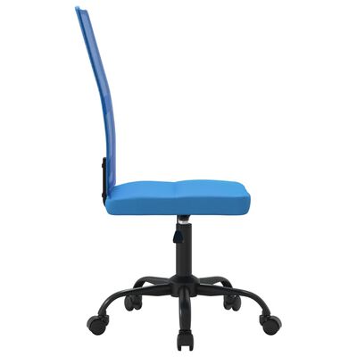 vidaXL Scaun de birou reglabil în înălțime, albastru, plasă și textil