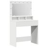 vidaXL Masă de Machiaj Alb 78,5 x 41 x 135 cm Lemn prelucrat