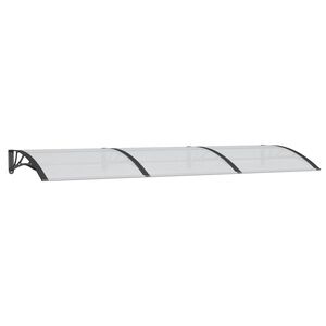 vidaXL Copertină de ușă, negru, 300x100 cm, policarbonat