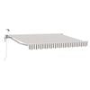 vidaXL Cort electric retractabil Gri deschis și alb. 4,5 &times; 3,5 m