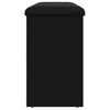 vidaXL Bancă de pantofi, negru, 102x32x50 cm, lemn prelucrat