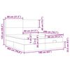 vidaXL Cadru de pat otoman cu saltele Gri deschis 160x200cm catifea