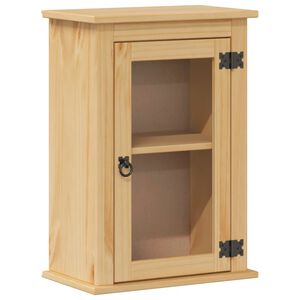 vidaXL Dulap baie de perete &bdquo;Corona&rdquo;, 45x27x64,5 cm, lemn masiv de pin