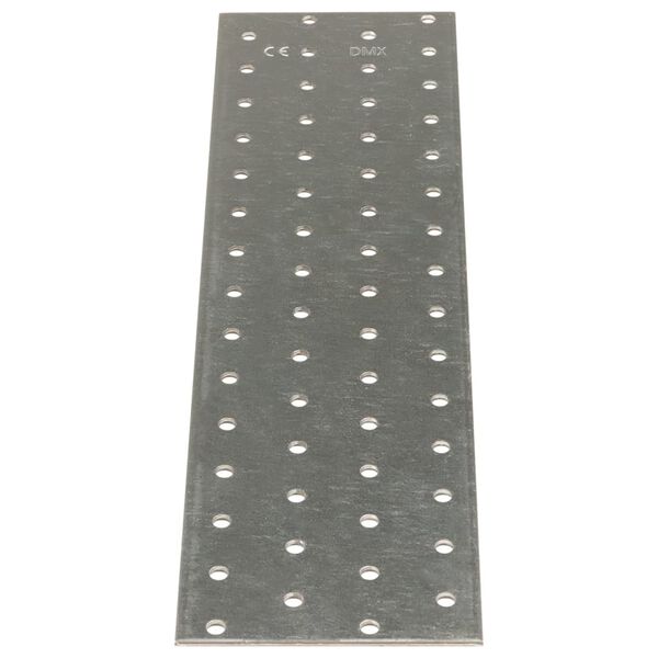 vidaXL Plăci perforate, 20 buc., 2 mm, 300x80 mm, oțel galvanizat