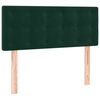 vidaXL Pat box spring cu saltea, verde &icirc;nchis, 100x200 cm, catifea