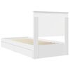 vidaXL Pat cu storage cu headboard Alb 90 x 190 cm Lemn compozit