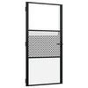 vidaXL Ușă de sticlă 102,5 x 3,5 x 201,5 cm Aluminiu Negru