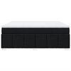 vidaXL Pat box spring cu saltea, negru, 180x200 cm, catifea