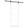vidaXL Ușă glisantă 93 x 232 cm Lemn masiv de pin și sticlă