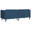 vidaXL Canapea cu 3 locuri, albastru, material textil