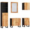 vidaXL Set mobilier de baie, 5 piese, lemn masiv de acacia