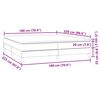 vidaXL Pat box spring cu saltea, negru, 180x220 cm, catifea