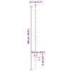 vidaXL Stâlpi de Gard Manual 88 pcs Gri 180 cm Oțel