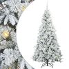 vidaXL Brad de Crăciun artificial cu ramuri articulare Alb 180 cm