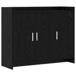 vidaXL Bufet Stejar Negru 98,5 x 33 x 80 cm Lemn prelucrat