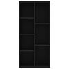 vidaXL Bibliotecă, negru, 50x25x106 cm, lemn prelucrat