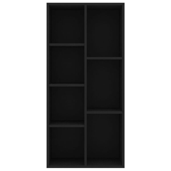 vidaXL Bibliotecă, negru, 50x25x106 cm, lemn prelucrat