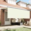 vidaXL Cortina Retractabilă Crem 400 x 200 cm Poliester și Aluminiu