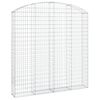 vidaXL Coș gabion arcuit 200x30x200/220 cm fier galvanizat