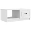 vidaXL Masă de cafea Alb 90 x 50 x 37 cm Lemn prelucrat