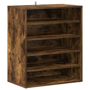 vidaXL Pantofar, stejar fumuriu, 60x35x70 cm, lemn prelucrat