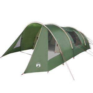 vidaXL Cort tunel pentru 5 persoane Verde și alb 805 x 405 x 211 cm