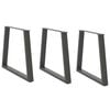 vidaXL Picioare de masă &icirc;n formă de V, 3 buc., antracit, 70x(72-73,3) cm, oțel