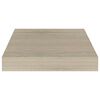 vidaXL Rafturi perete suspendate, 2 buc., stejar, 23x23,5x3,8 cm, MDF