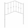 vidaXL Tăblie de pat de schimb metalică, alb, 80 cm
