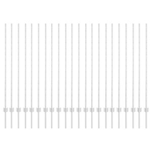 vidaXL St&acirc;lp de gard. 22 pcs Argintiu 180 cm Oțel