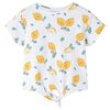 vidaXL Tricou pentru copii cu tiv tip cravată, ecru, 92