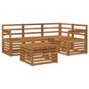 vidaXL Set de canapele de exterior 5 pcs natural Lemn Solid de Acacia