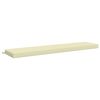 vidaXL Perna pentru bancă SOEST 100% Polyester Crem 170 x 40 x 8 cm