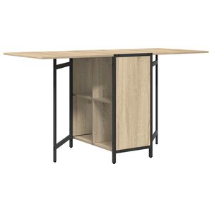 vidaXL Masă de dining 144 x 60 x 75 cm Lemn prelucrat Stejar Sonoma