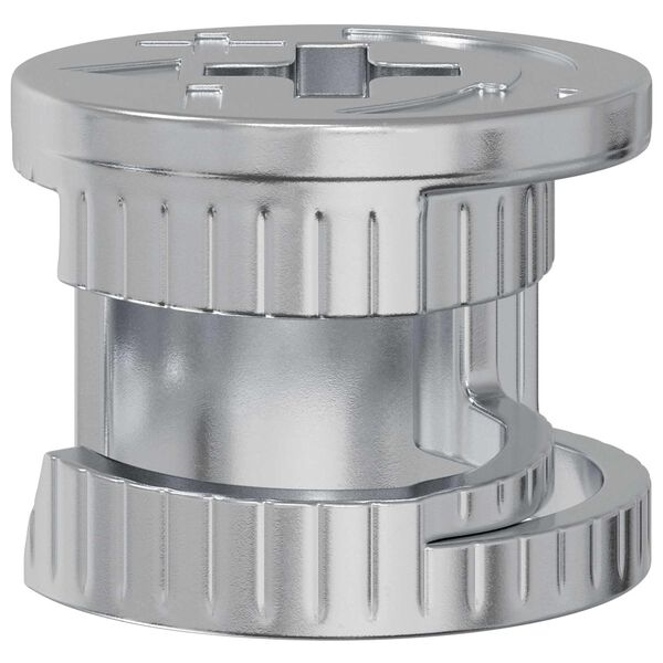 vidaXL Șuruburi cu &icirc;ncuietoare tip cam 12 pcs Argintiu 15 x 11,5 mm