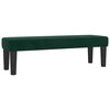 vidaXL Pat box spring cu saltea, verde &icirc;nchis, 140x190 cm, catifea