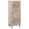 vidaXL Bufet Alb 40 x 33 x 110 cm Lemn masiv de mango