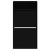 vidaXL Pantofar, negru, 60x34x116 cm, lemn compozit