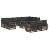 vidaXL Set de canapele pentru grădină 14 pcs Gri și gri &icirc;nchis
