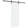 vidaXL Ușă glisantă 78 x 202 cm Lemn prelucrat Alb și negru