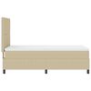 vidaXL Pat cu arcuri cu headboard Gri deschis și alb. 80 x 200 cm