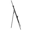vidaXL Suport de șevalet, negru, 53,5x95x127 cm, lemn masiv de pin