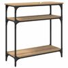 vidaXL Masă de consolă Stejar Artizanal 75 x 29 x 75 cm Lemn compozit